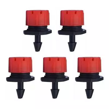 5 шт. капельница с микропотоком для головы 1/4 дюйма, шланг для орошения сада, запотевание