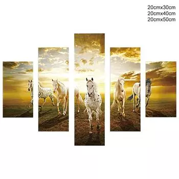 5 шт. Картина настенная живопись холст картина абстрактная печать домашний стикер декор без рамки подарок