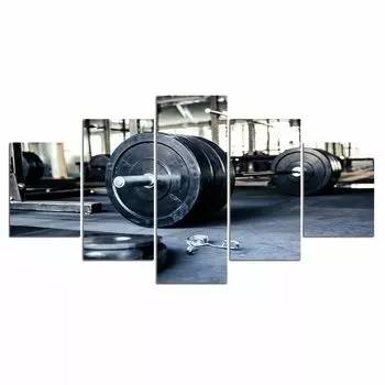 5 шт., картины для тяжелоатлетов, тренажерного зала, домашний декор, без рамки, 5 панелей, декор для комнаты, абстрактный настенный художественный постер, 5 шт., HD печать 20x35 20x45 20x55cm