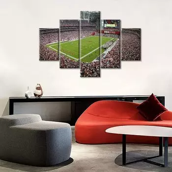 5 шт., картины на стадионе совхоза, футбол Феникс, 5 шт., фотографии, настенный постер, домашний декор, без рамки, 5 панелей, современный декор комнаты 20x35 20x45 20x55cm