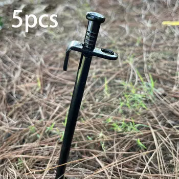 5 шт. Кемпинговые колышки для палатки, садовые кованые прочные садовые навесы, противоскользящие навесы, тяжелые 30cm