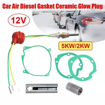 5 шт. керамическая вилка зажигания 12 В 5 кВт дизельный стояночный обогреватель нагревательная часть 4 отверстия красная шляпа белая вилка для китайского Webasto