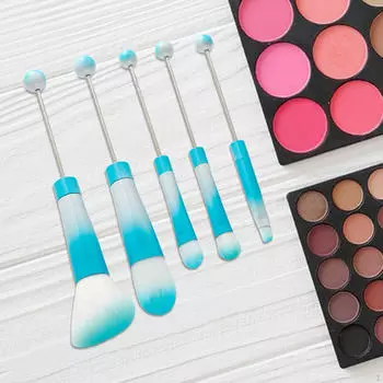 5 шт., кисточка для губной помады, консилер для бровей для производительности синий