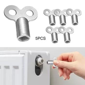 5 шт. ключ для прокачки радиатора, ключ для прокачки нагревателя, подходит для всех радиаторов, ключ для прокачки радиатора, квадратный ключ для нагревателя, бытовой