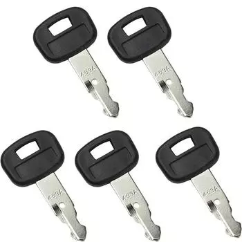 5 ШТ. Ключи зажигания RC411-53933 для экскаватора-погрузчика с бортовым поворотом на гусеничном ходу Kubota