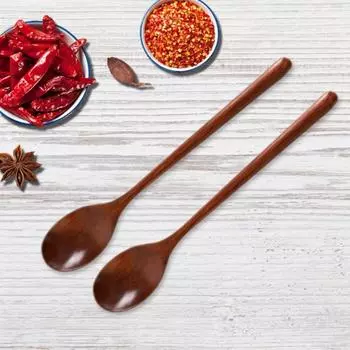 5 шт. кофейная ложка пищевая термостойкая деревянная многоразовая ложка для перемешивания супа домашняя эбеновый