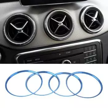 5 шт. кольцевая накладка на выпускное отверстие для воздуха, самоклеящаяся крышка вентиляционного отверстия для кондиционирования воздуха для A/B красный