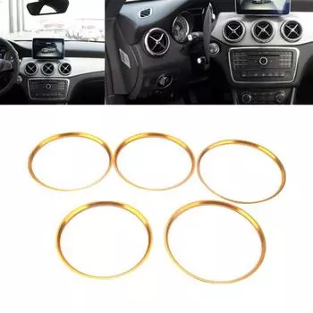 5 шт. кольцевая накладка на выпускное отверстие для воздуха, самоклеящаяся крышка для открытия вентиляционного отверстия кондиционера синий