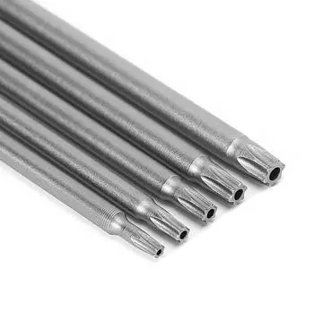 5 шт./компл. 150 мм T10-T30, длинные магнитные электрические отвертки Torx, набор сверл