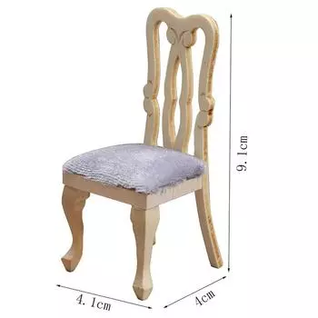 5 шт./компл. 1/12 кукольный домик миниатюрная мебель деревянный обеденный стол стул набор игрушек