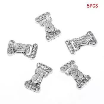 5 шт./компл. 24x14 мм магнитные ювелирные застежки 3 нити со стразами ювелирные аксессуары