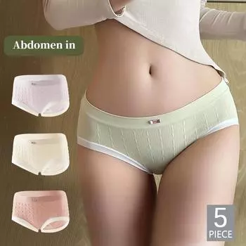 5 шт./компл. бесшовные трусики для женщин, сексуальное милое нижнее белье, удобные мягкие трусы, трусики для девочек one size