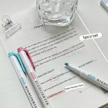 5 шт./компл. цветная ручка для создания модных конфетных цветов, маркер для скрапбукинга, декоративная ручка для журнала, милые принадлежности для письма