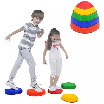 5 шт./компл. детские ступеньки из нескользящих блоков для балансировки в помещении и на открытом воздухе