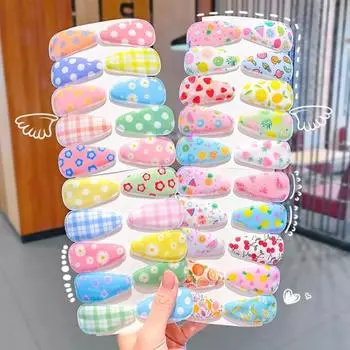 5 шт./компл. для девочек, капля воды, шпилька для волос, решетка, цветок, фрукты, зажим, аксессуар H