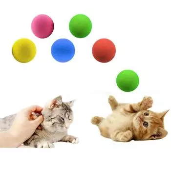 5 шт./компл. EVA Pet Mute Toy Ball Мягкие защитные мячи от укусов домашних животных снимают беспокойство 5pcs/set