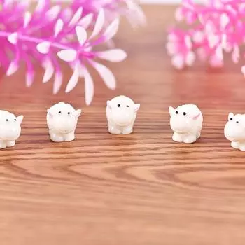 5 шт./компл. Kawaii мини-овцы животные домашние микро сказочные садовые фигурки миниатюры домашний садовый декор