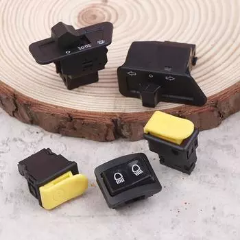 5 шт./компл. кнопка переключения мотоцикла фара клаксон диммер поворотник одиночный стартер дальний ближний свет электрическая кнопка запуска для мото