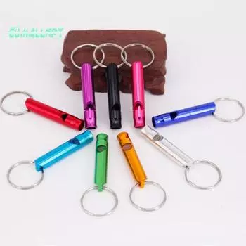 5 шт./компл. креативный свисток высокого тона - алюминиевый сплав, прозрачный звуковой свисток безопасности Random Color