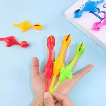 5 шт./компл. курица хитрая игрушка растягивающаяся декомпрессионная многоразовая забавная индейка палец детский подарок жёлтый