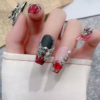 5 шт./компл. материал для маникюра на Хэллоуин, металлические аксессуары для ногтей маникюрша 5pcs-S5