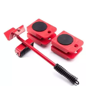 5 шт./компл. Мебель Грузчик Материал Погрузочно-разгрузочные инструменты Подъемный помощник Подъемные блоки шкивы Холодильник чёрный/красный