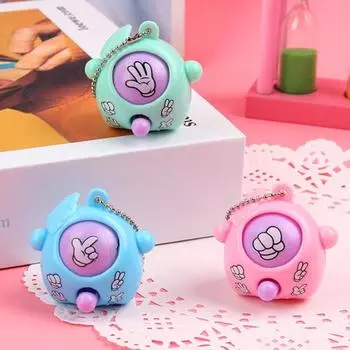 5 шт./компл. Мини-игрушка «Камень, ножницы, бумага», интересная декоративная пластиковая симпатичная игрушка «Мора», честная игра-угадайка для детей