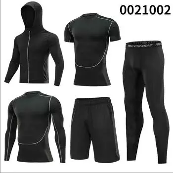 5 шт./компл. мужской компрессионный костюм для спортзала и фитнеса, одежда для бега, бега, тренировки, колготки, спортивный костюм, спортивная одежда S
