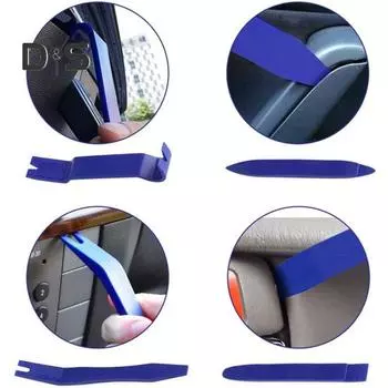 5 шт./компл., набор инструментов для снятия обшивки автомобиля, без царапин, полипропиленовый материал, автопанель, крепеж для дверей, окон, инструменты для автомобилей, лодок, велосипедов синий