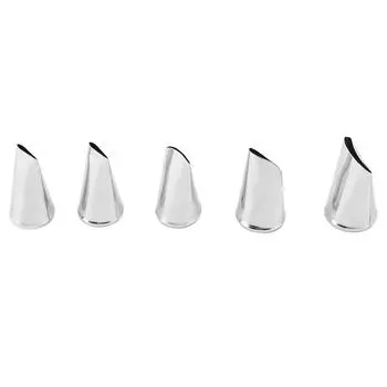 5 шт./компл. насадки для кондитерского крема из нержавеющей стали для самостоятельной выпечки, украшения торта, кексов