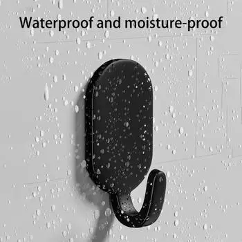 5 шт./компл. настенный крючок из углеродистой стали, современный клей без дрели, сверхмощный многофункциональный мешок для ключей, сумка для полотенец, зонтик для одежды, дверная задняя вешалка для ванной комнаты 5pcs белый