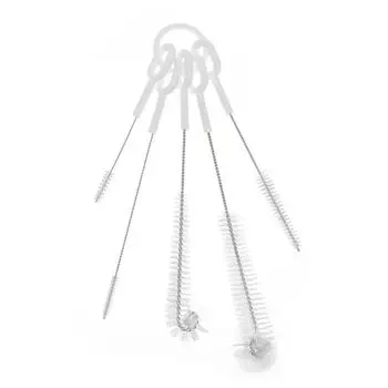 5 шт./компл. нейлоновая щетка для чистки питьевых трубочек с длинной ручкой, щетка для чистки щелей в бутылках, трубка для трубок 5Pcs