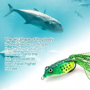 5 шт./компл. приманка для рыбалки в виде лягушки, мягкая, легко бросаемая, мини-практичная полоска для улицы Small