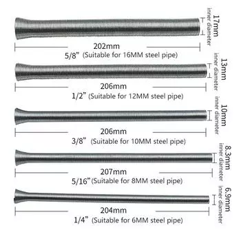 5 шт./компл. проволочный гибочный станок пружинный гибочный станок для труб кондиционера трубогибочный инструмент для труб