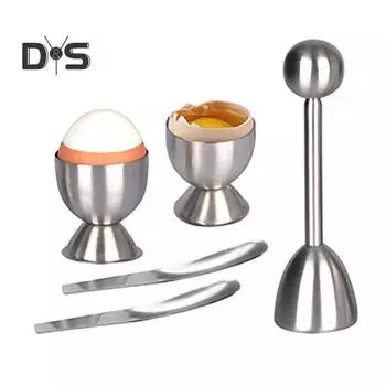 5 шт./компл. разделитель яиц, экологически чистая гладкая поверхность, без запаха, простой в использовании, долговечный набор сепараторов для яиц серебряный
