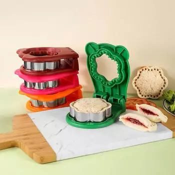5 шт./компл., резак и герметик для сэндвичей, флип-инструмент для резки сэндвичей для детей, обед, лезвие из нержавеющей стали, форма для тостов и хлеба