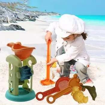 5 шт./компл., ролевые игры, цвет макарон, креативное взаимодействие родителей и детей, песочная лопата, игрушки с песочными часами, пляж
