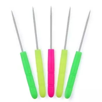 5 шт./компл. шило из нержавеющей стали с ручкой, инструменты для бисероплетения, инструменты для изготовления ювелирных изделий, швейные принадлежности для изготовления ювелирных изделий