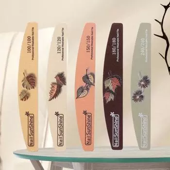 5 шт./компл., шлифовальные пилочки для ногтей, многоразовые шлифовальные, легкие, нежные, оптовая продажа, наждачная бумага, двухсторонний буферный инструмент, инструменты для домашнего использования 5pcs