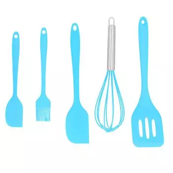 5 шт./компл. силиконовая лопатка DIY кухонная утварь инструмент для выпечки торта украшение для домашней пекарниBlue