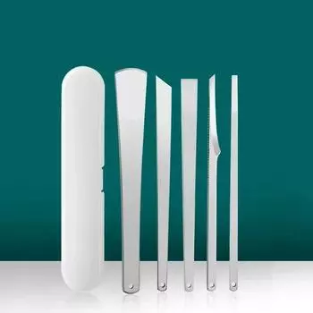 5 шт./компл. скребок для ногтей на ногах для удаления омертвевших мозолей и отшелушивания ногтей, маникюрные инструменты для ухода за вросшими ногтями и кутикулой 5pcs