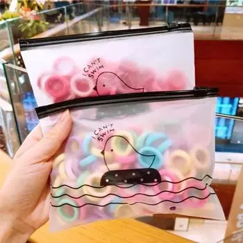 5 шт./компл., сумка для хранения нижнего белья, герметичный полупрозрачный органайзер для бюстгальтера с рисунком птицы из мультфильма для дома 5pcs 1