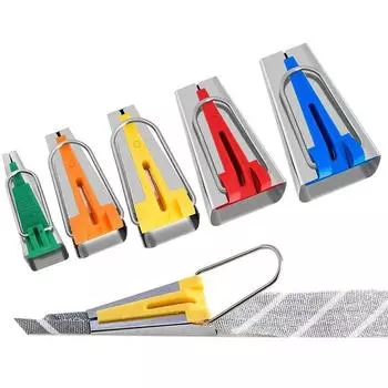 5 шт./компл. тканевые бейки для изготовления швейных машин, инструменты для изготовления косых лент, швейные аксессуары 5Pcs/ Set