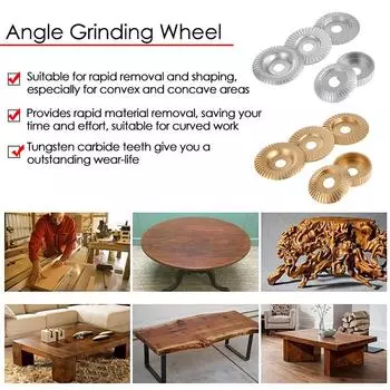 5 шт./компл. угловой шлифовальный круг с отверстием 22 мм, вращающийся диск, шлифовальный инструмент для резьбы по дереву, шлифовальный полировальный круг, абразивные диски