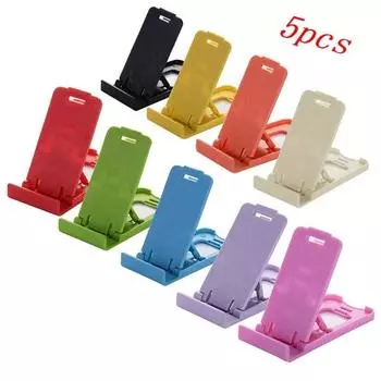 5 шт./компл., универсальный складной столик, поддержка мобильного телефона, пластиковый держатель, настольная подставка для вашего телефона, держатель для смартфона и планшета, держатель для телефона 5pcs