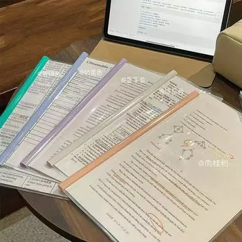 5 шт./компл., утолщенная папка для тяги формата А4, сумка для хранения тестовой бумаги, зажим для тяги, папка для презентаций, большая емкость, форма капли