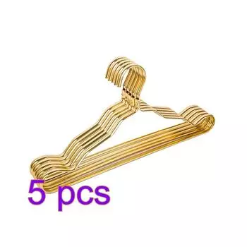 5 шт./компл. вешалка для одежды из алюминиевого сплава, вешалка для одежды для взрослых, бесшовная вешалка для ткани серебряный