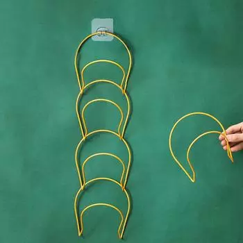 5 шт./компл. вешалка для одежды многофункциональная вешалка органайзер над дверью и настенные многослойные железные крючки для шляп синий