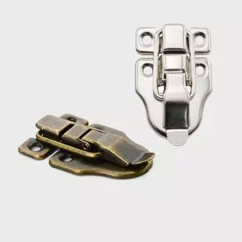 5 шт./компл. защелка для ящика с утконосым клювом в стиле ретро, засовы для деревянных коробок, фурнитура для чемодана и шкафа серебряный
