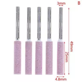 5 шт./компл. заточка цепной пилы, шлифовальный камень, сменные детали инструмента 3*4.8mm